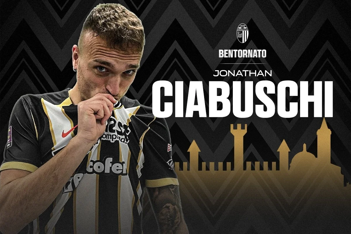 Ascoli Calcio - Colpo a sorpresa, torna l'attaccante Ciabuschi