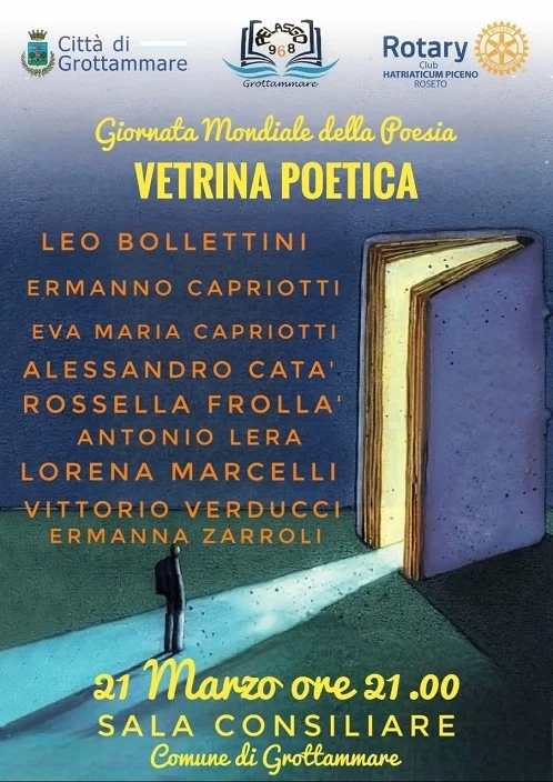 Nella Giornata Mondiale della Poesia l'associazione Pelasgo 968 di Grottammare organizza una Vetrina Poetica