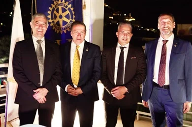  Rotary Club Hatriaticum Piceno Grottammare: passaggio del martelletto tra Alessandro Carletti ed Emilio Cappellini