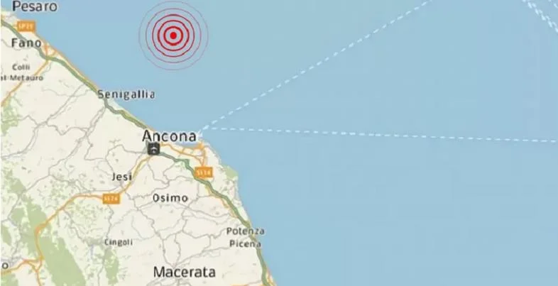 Registrata scossa sismica 3.7 al largo della costa anconetana
