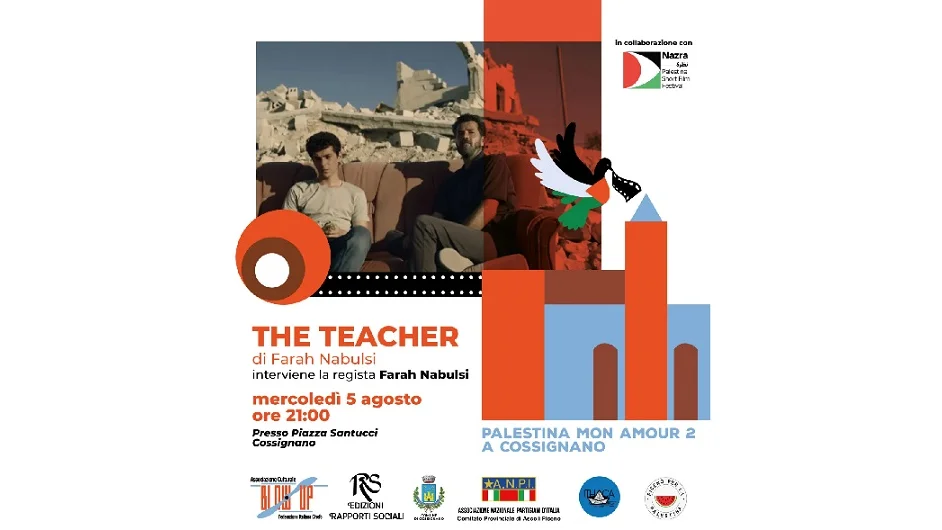 Cossignano, mercoledì 5 agosto proiezione del film THE TEACHER di Farah Nabulsi