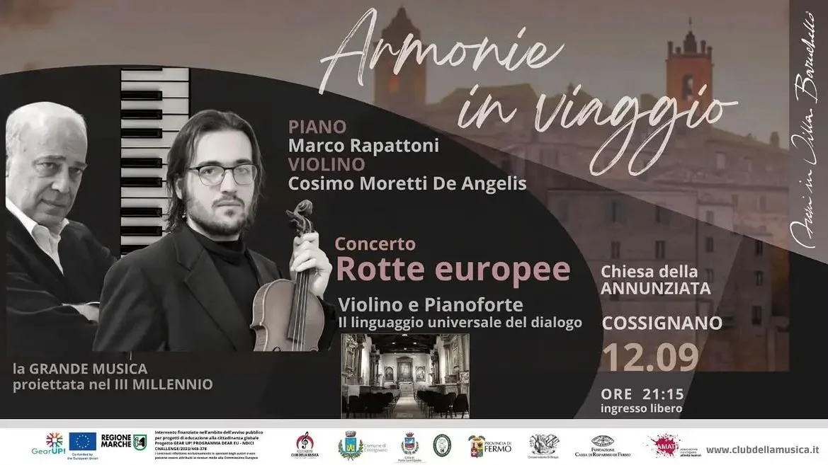 Dal dolore alla rinascita: a Cossignano un viaggio nella grande musica di Mozart, Schubert e Beethoven.