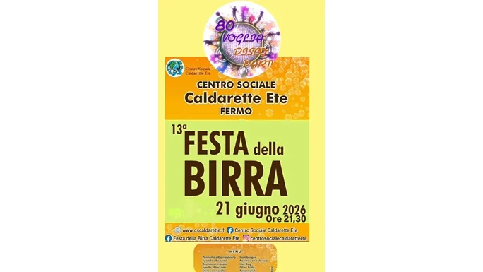 13a Festa della Birra a Caldarette Ete, tradizione, birra artigianale e divertimento locale