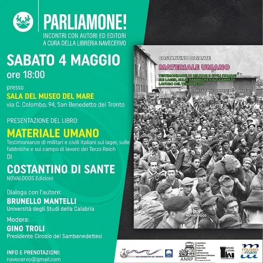 Presentazione del libro "Materiale umano" presso la Sala del Museo del Mare