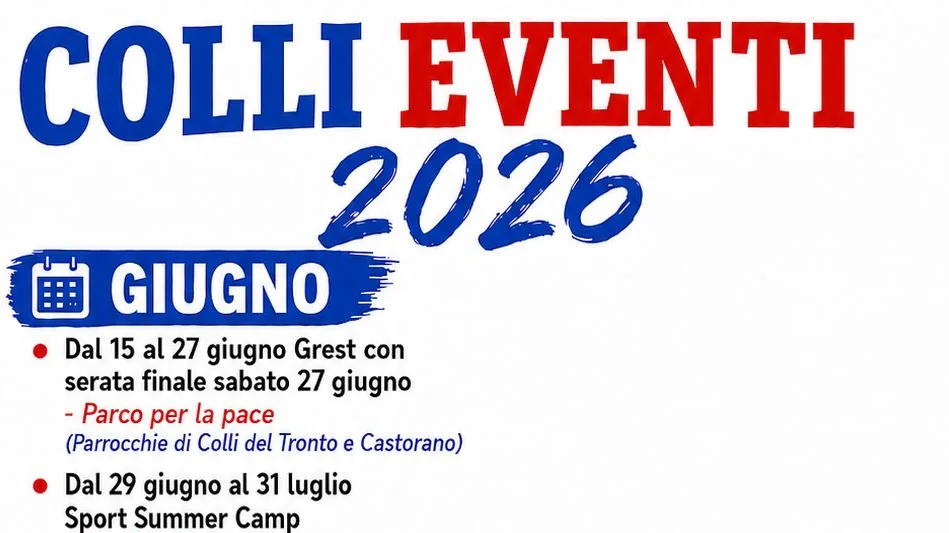 Un’estate di eventi a Colli del Tronto