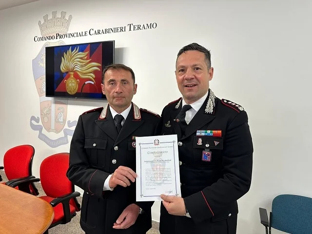 Il Luogotenente Paolo De Angelis dopo oltre 36 anni di servizio lascia l’Arma dei Carabinieri