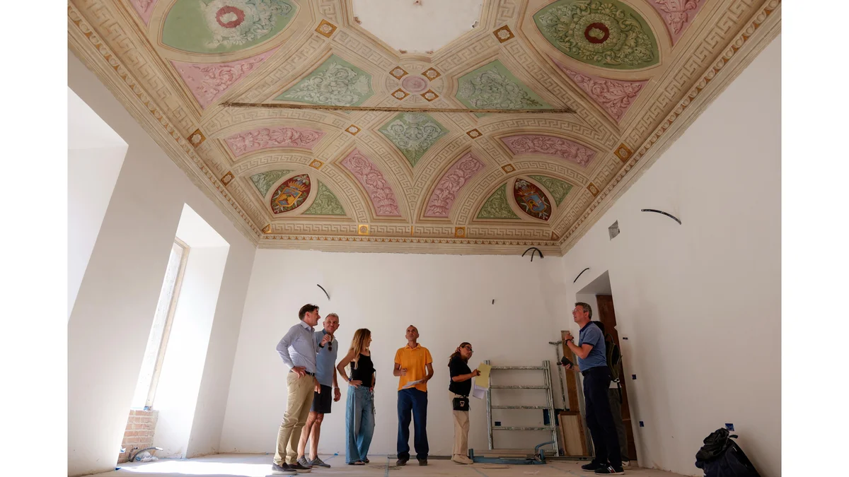Palazzo Saladini Pilastri con un nuovo look, cantiere quasi ultimato