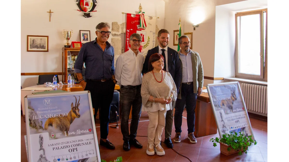 OPI CELEBRA IL CAMOSCIO APPENNINICO CON IL NUOVO GIOIELLO DI GIULIANO MONTALDI