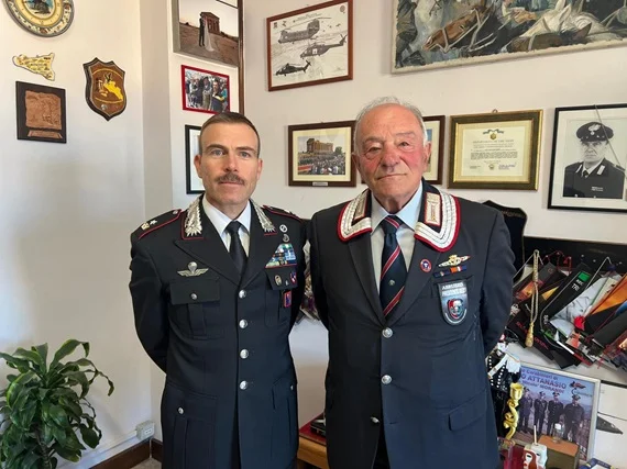 Giulianova, il Maggiore Morandi in visita all'associazione nazionale Carabinieri