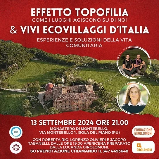 I luoghi del cuore e le comunità degli ecovillaggi: gli scrittori incontrano il pubblico al Monastero di Montebello