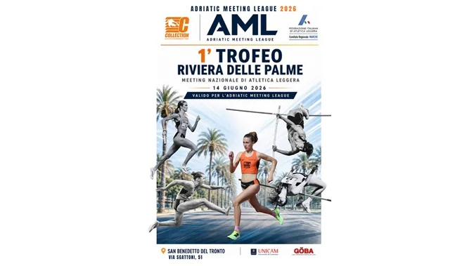 Adriatic Meeting League: grande atletica a San Benedetto del Tronto domenica 14 giugno