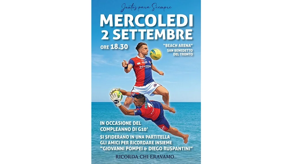 Mercoledì 2 settembre al Beach Arena "Ricorda chi eravamo..."