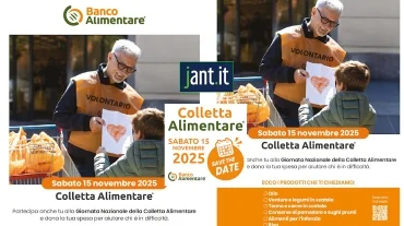 SABATO 15 NOVEMBRE, IN TUTTA ITALIA, LA 29^ GIORNATA NAZIONALE DELLA COLLETTA ALIMENTARE