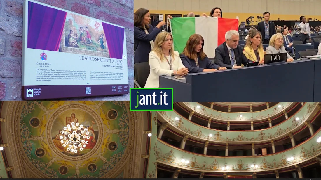 Offida in festa per la proclamazione del Teatro Serpente Aureo Patrimonio Unesco