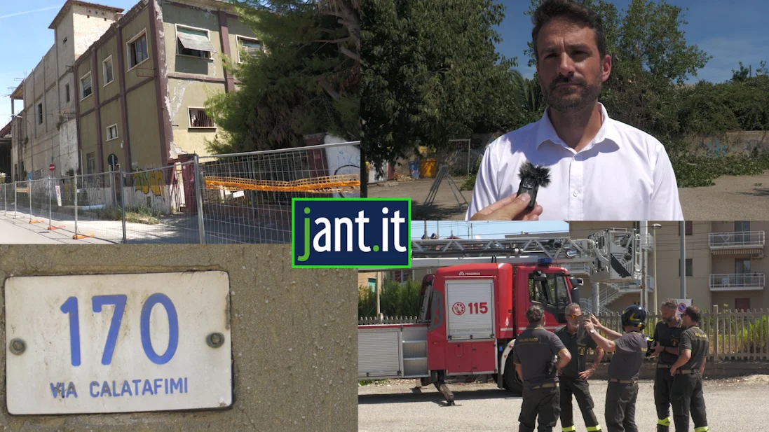 Sopralluogo all'eco mostro di via Calatafimi a San Benedetto del Tronto