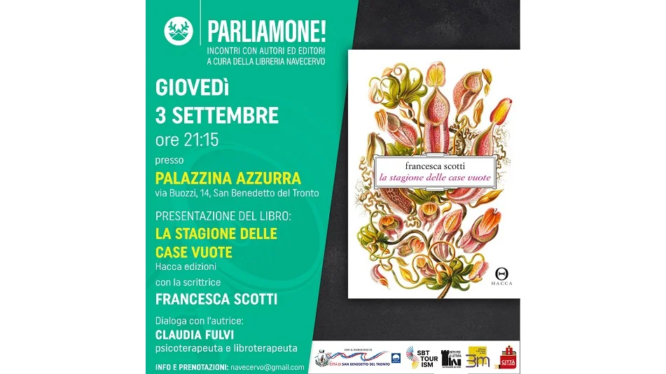 PARLIAMONE! - Francrsca Scotti presenta "LA STAGIONE DELLE CASE VUOTE" in dialogo con Claudia Fulvi