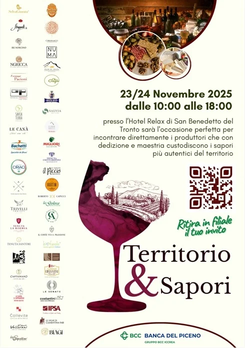 "Territorio & Sapori”, l'iniziativa che porta a San Benedetto due giorni dedicati all’enogastronomia locale