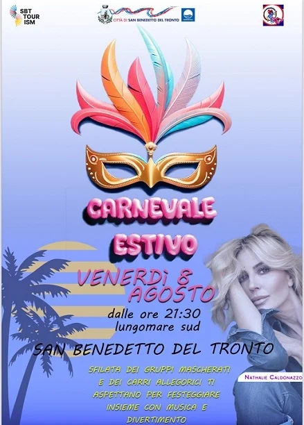 Carnevale estivo, la sfilata dei carri con musica e spettacoli sul lungomare sud