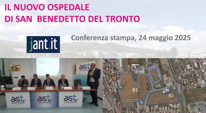 AL VIA IL BANDO DI GARA PER LA PROGETTAZIONE DEL NUOVO OSPEDALE  DI SAN BENEDETTO DEL TRONTO