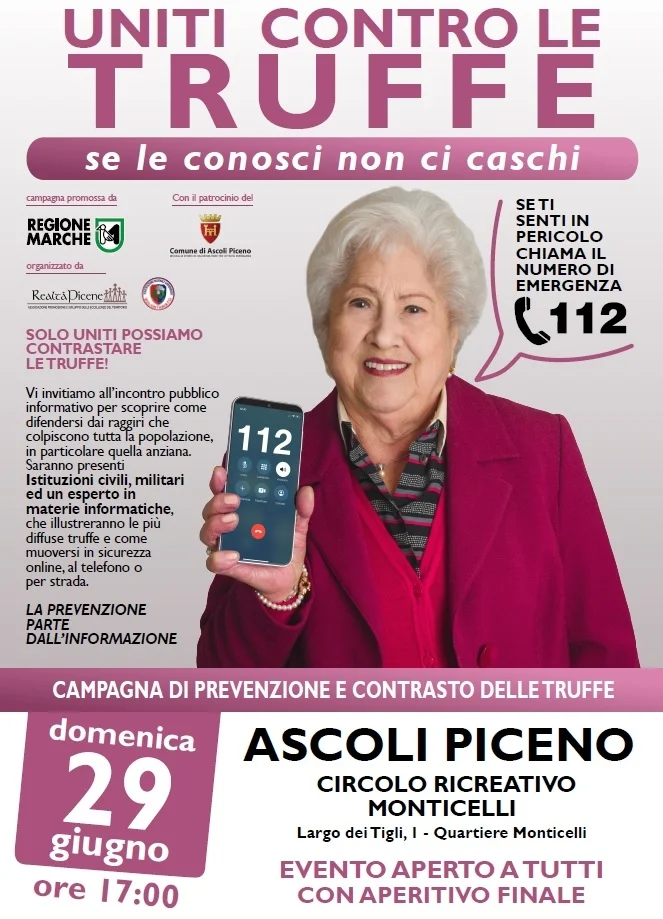 Al via "Uniti contro le truffe", la nuova campagna di prevenzione e contrasto contri i raggiri agli over 65