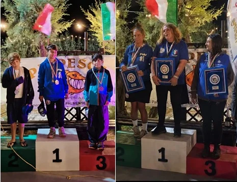 L'Asd Pescatori Rossoblù di San Benedetto, ottimi risultati per Maloni e Feliziani