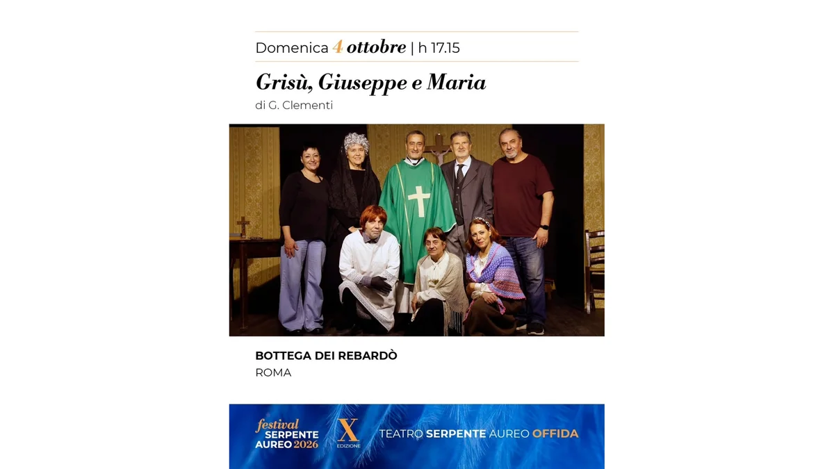 Offida - Serpente Aureo, domenica in scena "Grisù, Giuseppe e Maria"