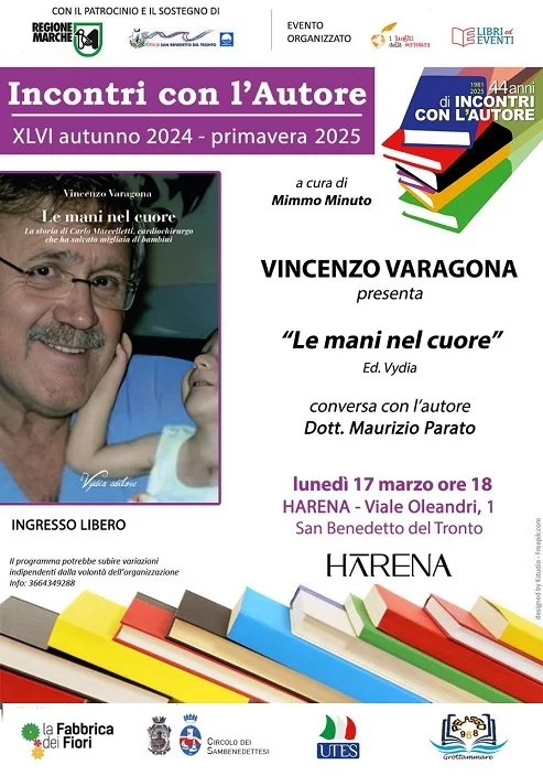 Vincenzo Varagona presenta il libro “Le mani nel cuore”