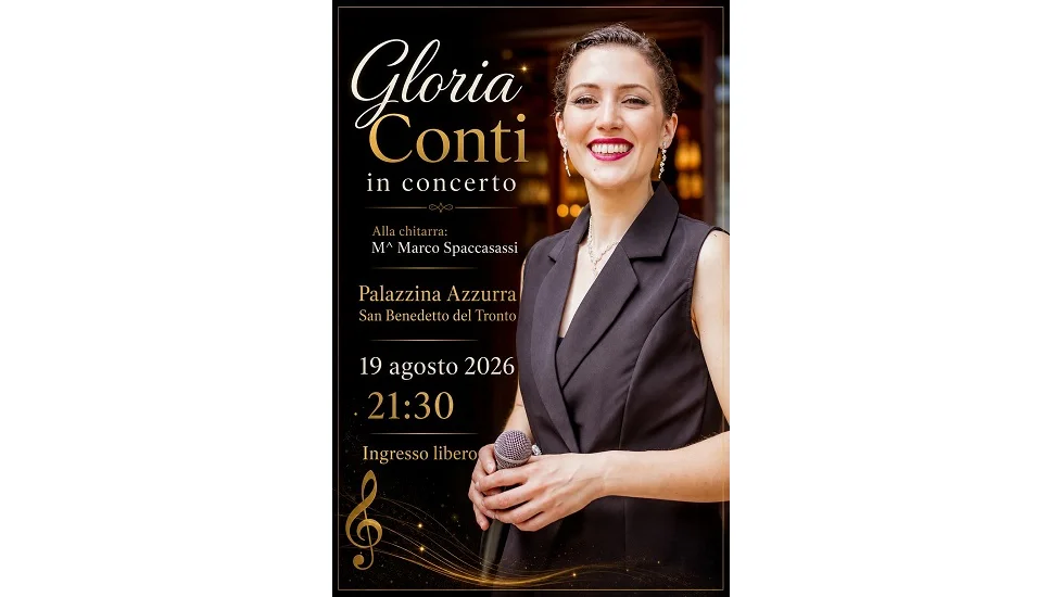 Gloria Conti in concerto alla Palazzina Azzurra