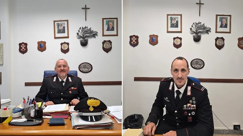 Avvicendamenti nei comandi delle Stazioni Carabinieri di Castelli e Tossicia