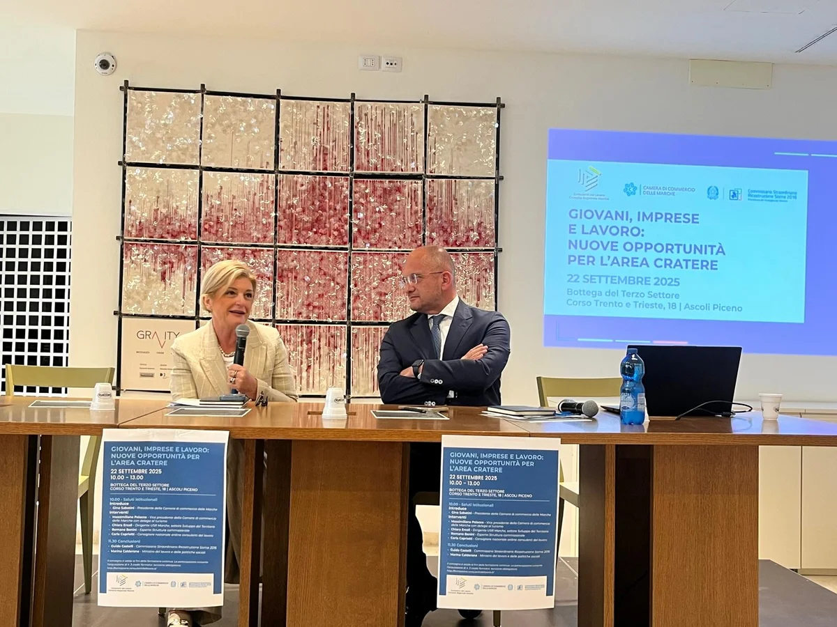 Ascoli Piceno - Tappa in città per la ministra Calderone: "Cantieri post sisma, un esempio"