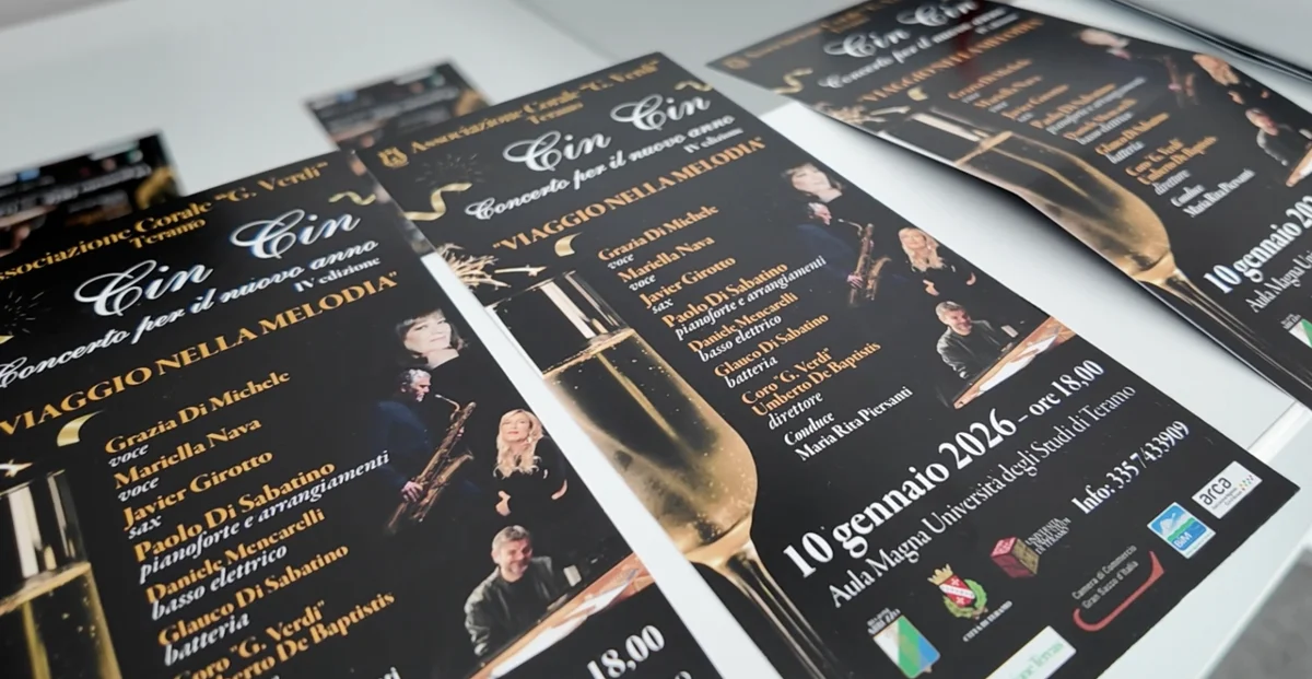 A Teramo sabato 10 gennaio il tradizionale concerto per il nuovo anno “Cin Cin, viaggio nella melodia”