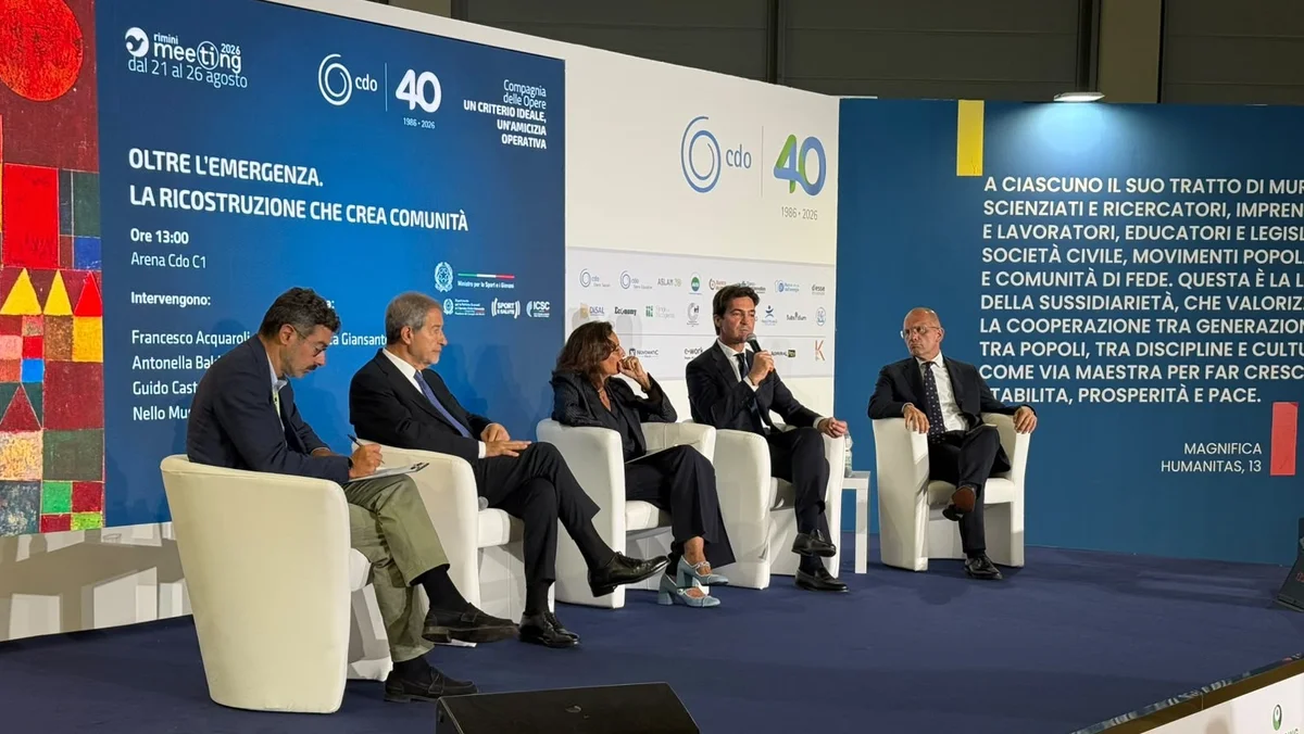 IL PRESIDENTE ACQUAROLI AL MEETING DI RIMINI