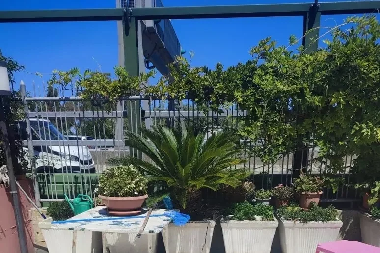 A14, un pneumatico esploso finisce nel cortile di una casa