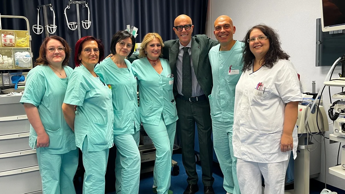 Ast Ascoli: l'équipe della pneumologia interventistica ripristina la respirazione su paziente oncologico con collasso polmonare completo
