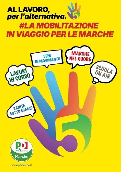 Al via le cinque mobilitazioni del PD Marche