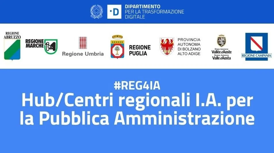 #REG4IA: AL VIA LA SPERIMENTAZIONE DELL’INTELLIGENZA ARTIFICIALE NELLA PUBBLICA AMMINISTRAZIONE, LE MARCHE TRA LE PROTAGONISTE DEL PROGETTO INTERREGIONALE
