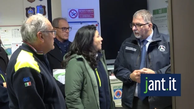 Il Capo Dipartimento Nazionale della Protezione Civile, Fabio Ciciliano, nelle Marche