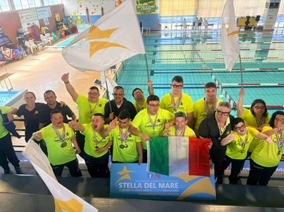  Nuoto Paralimpico - La Stella del Mare si tinge di tricolore con 3 titoli italiani e 35 medaglie ai Campionati nazionali FISDIR di Lavagna