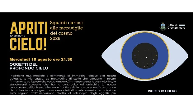Mercoledì 19 agosto "OGGETTI DEL PROFONDO CIELO"  foce del fiume Tesino, lungomare di Grottammare
