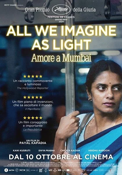 Cineforum Sbt Buster Keaton: giovedì 21 novembre proiezione di ALL WE IMAGINE AS LIGHT di Payal Kapadia