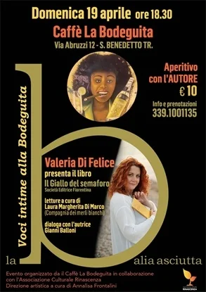“La Balia Asciutta – Voci intime alla Bodeguita”, domenica 19 aprile ospite Valeria Di Felice