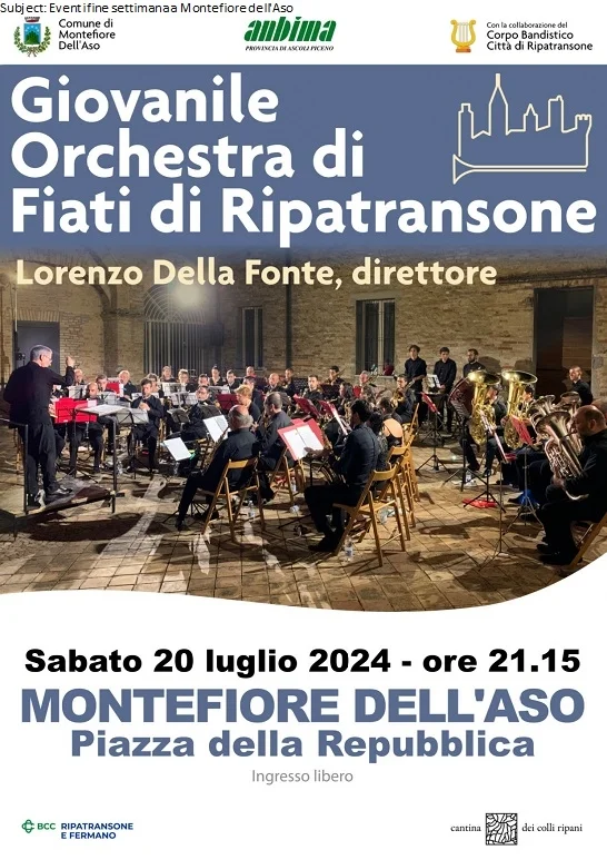 Eventi fine settimana a Montefiore dell'Aso