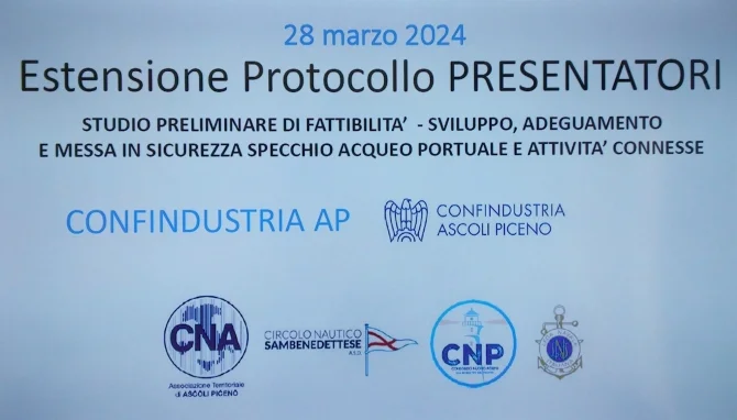 Anche Confindustria nel partenariato per i lavori del porto di San Benedetto del Tronto