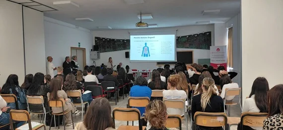 Donazione, il Lions Club e l'AIDO al Mercantini per incontrare gli studenti
