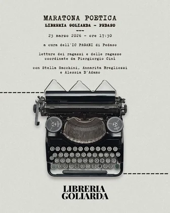 Presso la Libreria Goliarda di Pedaso lunedì 23 marzo "Maratona poetica"
