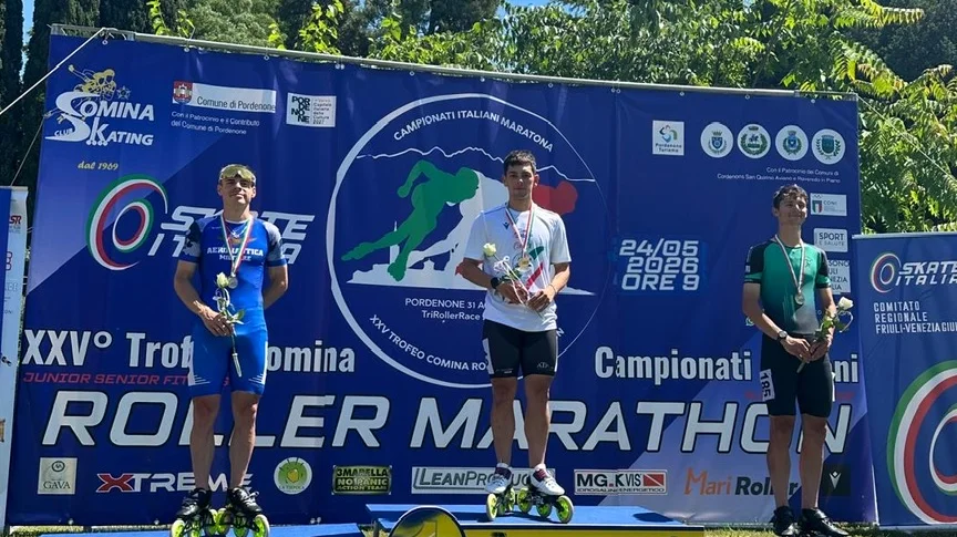 Martinsicuro si complimenta con Alessio Clementoni per il risultato ai Campionati Italiani di Maratona su rotelle