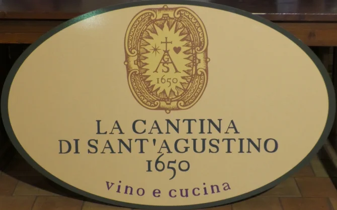 Menù della settimana della Cantina Sant'Agustino 1650