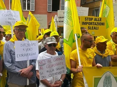 Basta con le importazioni sleali', sit-in Coldiretti davanti alla Prefettura di Ancona