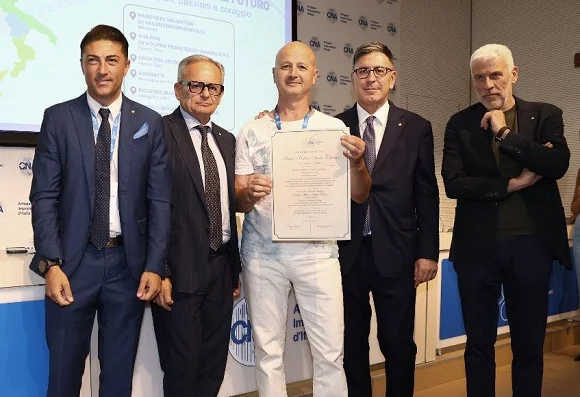 Amedeo Castelli dell’Antico Molino Santa Chiara premiato a Roma per gli 80 anni di CNA