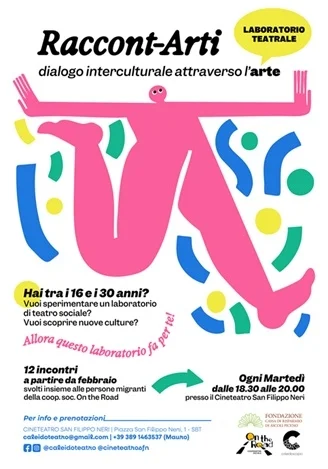 Il laboratorio di teatro sociale “RACCONT-ARTI - dialogo interculturale attraverso l’arte” cerca partecipanti
